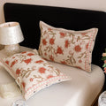 Axyaa Cotton Linen Gauze Jacquard Pillowcase Set, 48x74cm, Home Comfort Pair