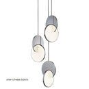 Axyaa Gold LED Circle Chandelier Pendant Lights for Home Decor & Indoor Lighting