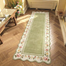 Axyaa Retro Floral Print Runner Rug: Creative Design, Machine Washable, Kitchen Floor Mat