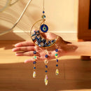 Axyaa Crystal Moon Star Suncatcher Wall Hanging Rainbow Maker for Spring Outdoor Decor