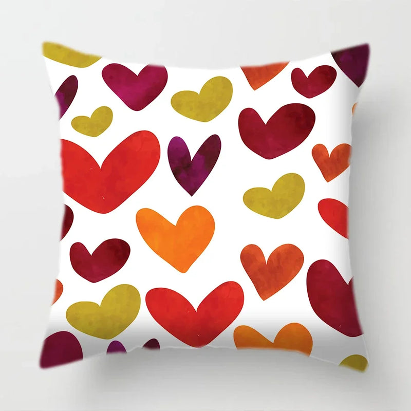Tropical Plants Parrot Feather Cushion Cover for Sofa by Axyaa