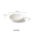Axyaa Shell Ceramic Seasoning Sushi Plate Set
