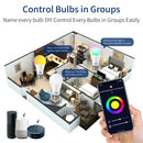 Axyaa Smart WiFi LED Bulb - 20W RGB E27, Voice Control with Alexa & Google Home