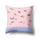 Axyaa Cartoon Abstract Scene Cushion Cover 45x45cm