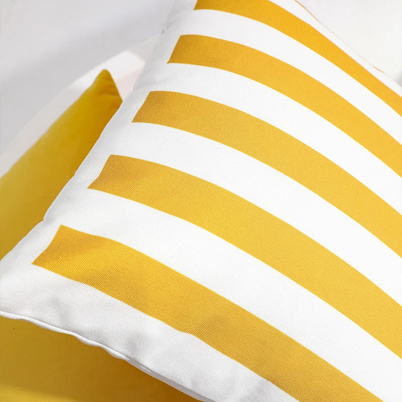 Axyaa Velvet Stripe Pillow Covers 18x18inch Nordic Decor Case for Couch Bed