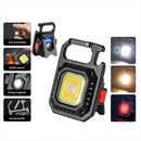 Axyaa Mini LED Magnetic Keychain Work Light, 7 Modes, Rechargeable 500mAh - Outdoor Spotlight
