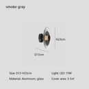 Axyaa Glass LED Wall Lamp for Modern Living Room, Bedroom, Aisle - Creative Background Lighting