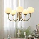 Axyaa French Light Luxury Cream Pink Chandelier Lamp