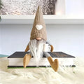 Axyaa Christmas Knitting Plush Dwarf Boy Girl Doll Set for Desktop Decoration