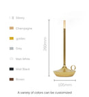Axyaa LED Bar Table Lamp: Rechargeable USB Desk Light for Home Office, Study, Bedroom