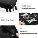 Axyaa Double-Layer Travel Electronics Organizer - Water-Resistant Tablet Cable Storage Bag