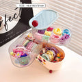Axyaa Rotating Jewelry Organizer Tray with Lid for Earrings, Rings, and Necklaces