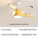 Axyaa Helicopter Fan Chandelier Cartoon Ceiling Lamps LED Fixture for Children's Bedroom