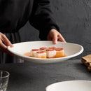 Axyaa Ceramic Deep Plate with Creative Texture for Molecular Food - Set of 1