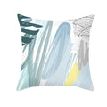 Axyaa Pink Blue Abstract Plants Floral Pillows Case - Modern Art Decor Sofa Couch