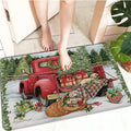 Axyaa Christmas Decoration Door Mat Non-Slip Floor Carpet for Home