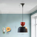 Axyaa Nordic Aluminum Macaron Pendant Lights: Modern Industrial LED Chandeliers for Home Decor
