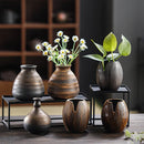 Axyaa Japanese Style Ceramic Vases Tabletop Ornaments Retro Craftsmanship Home Decor