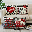 Axyaa Valentine's Day Love XOXO Pillowcase - Home Decor Sofa Cushion Cover Gift