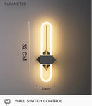 Axyaa LED Nordic Wall Sconce for Bedroom Dining Stairs Minimalist Indoor Lighting