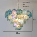 Blue Cloud Glass Pendant Light for Artistic Living Space by Axyaa