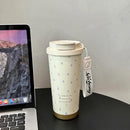 Axyaa Thermal Water Bottle with Filter Straw - Stainless Steel Tumbler Cup
