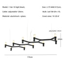 Axyaa Metal Pendant Chandelier: Modern Luxury G9 LED Lighting Fixture