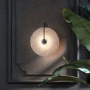 Axyaa Circle Wall Light: Modern Art Stone LED Wall Lamp for Indoor Bedroom, Living Room, Hotel