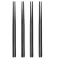 Axyaa Stainless Steel Reusable Non-slip Chopsticks Set, 4 Pairs