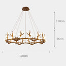 Axyaa Modern Light Luxury LED Chandelier for Living Room Décor