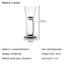 Axyaa Clear Glass Minimalist Floor Lamp for Modern Living Room Bedroom Decorating