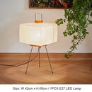 Axyaa Japanese Rice Paper Lamp Floor-standing Table Lamps - Style Living Room Vertical Light
