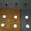 Axyaa Modern Glass Ball LED Pendant Light for Bedroom Dining Kitchen