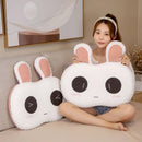 Axyaa Rabbit Cartoon Pillows for Kids - Soft Sleep Aid and Room Decoration