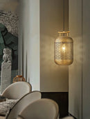 Axyaa Zen Birdcage Pendant Light LED E27 Gold Hanging Lamp for Restaurant Tea Room