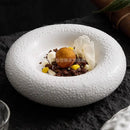 Axya Ceramic Dinner Plate Set, Unique Texture, Thick Soup & Dessert Plates