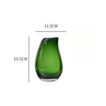 Axyaa Green Flower Arrangement Vase - Elegant Living Room Dining Table Decor