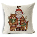 Christmas Santa Claus Pillowcase: Axyaa Linen Decoration for Car Sofa 45cm * 45cm