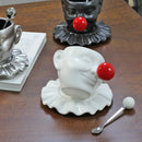 Axyaa Ceramic Camellia Flower Tea Cup Saucer Set