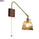 Axyaa Nordic LED Wall Lamp Pull Chain Switch Bathroom Mirror Light Applique Murale