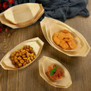 Axyaa Wood Veneer Sushi Boat Snack Plate Set Tea Point Creative Tableware