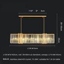 Axyaa Luxury Crystal Chandelier LED Pendant Lights for Dining Room