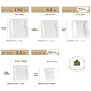Axya Flora 30-Piece White Porcelain Dinner Set for 6 Person