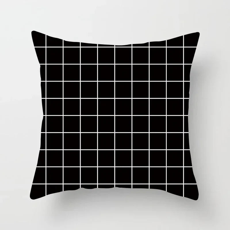 Axyaa Geometric Stripe Printed Pillowcase - Modern Home Decor