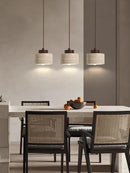 Axyaa Yellow Travertine Pendant Lamp for Bedroom, Dining, Bar - Wabi-sabi Style LED