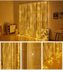 Axyaa LED Curtain Lights 8 Mode Fairy Light for Home Bedroom Wedding Christmas