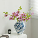 Axyaa Retro Ceramic Bottle Vase | Hand-painted Chinese-style Flower Arrangement Jar
