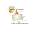 Axyaa Octagonal Glass LED Wall Lamp for Bedroom, Living Room, Stair, Bathroom, Pull Chain Switch