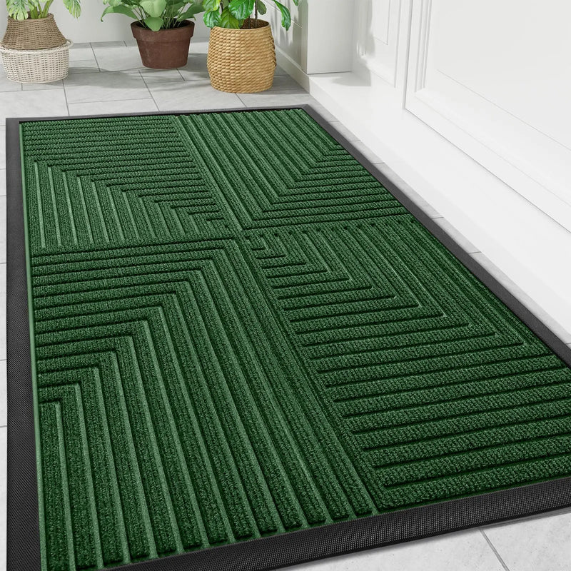 Axyaa Rubber Entrance Doormats: Non-slip Heavy Duty Outdoor Mats