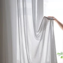 Axyaa White Vertical Louver Screen Curtain Blackout Phantom - Bay Window, Balcony Sunshade